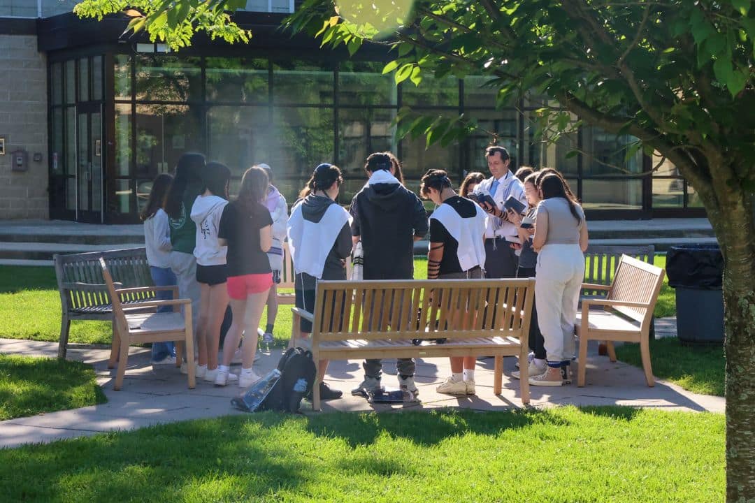 dedicated-3 group of students outside