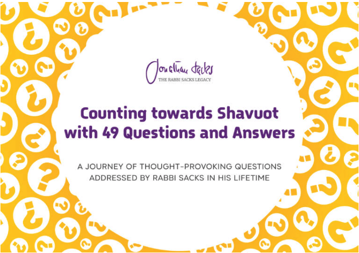 Thumbnail "Counting towards Shavuot with 49 questions and answers"